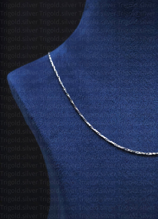 Lumis Platinum Finish Silver Chain