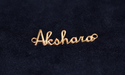 22K Gold Customised Name Pendant – Personalize Your Style