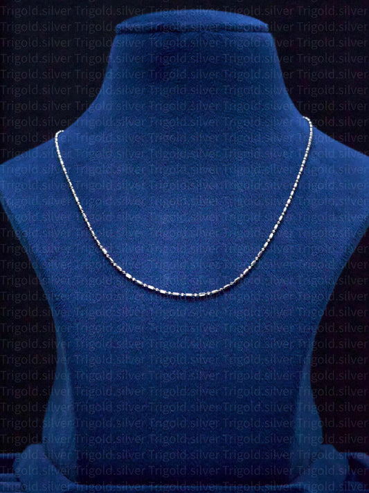 Eterno Platinum Finish Silver Chain