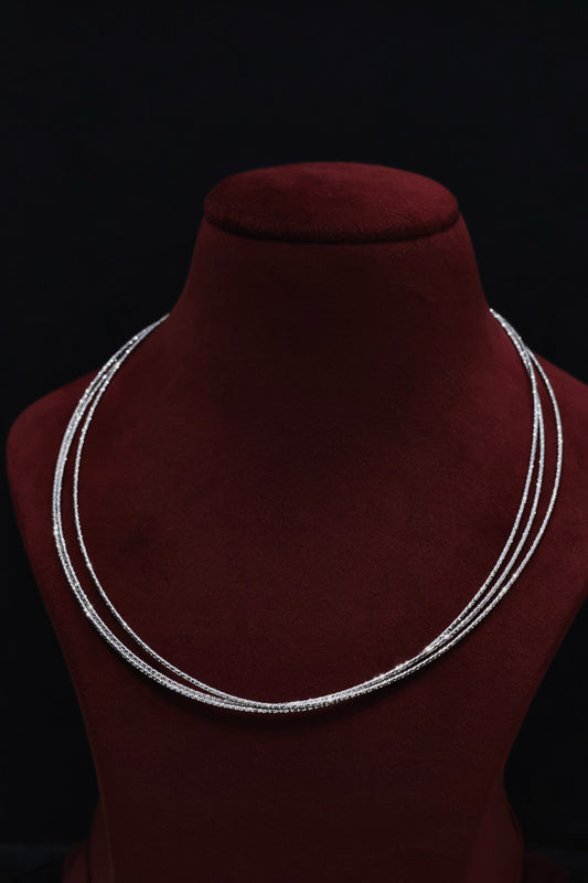 Radiance 92.5 Pure Silver Omega Chain - A Statement of Elegance