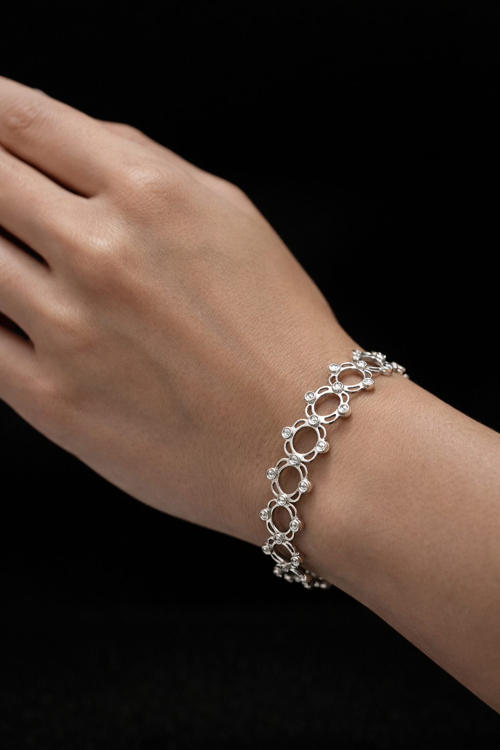 Silver Ring Bracelet – 92.5 Sterling Silver