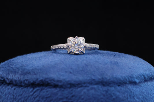 92.5 Pure Silver Solitaire  Ring Design 30
