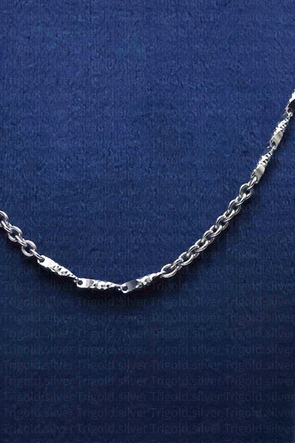 Regal Platinum Finish Silver Chain