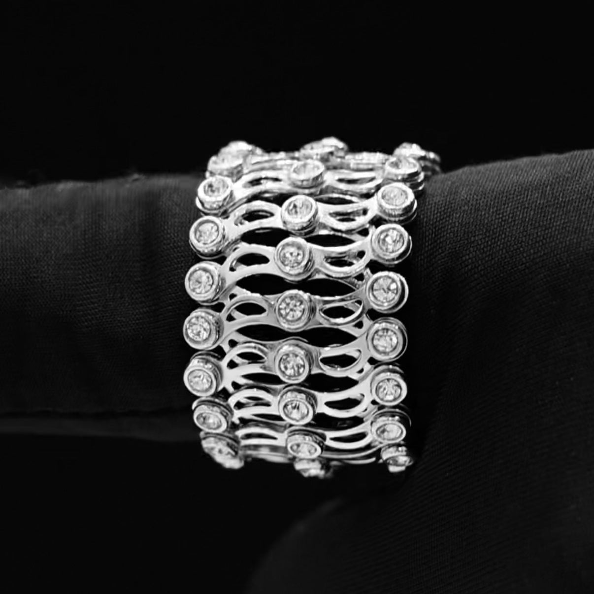Silver Ring Bracelet – 92.5 Sterling Silver