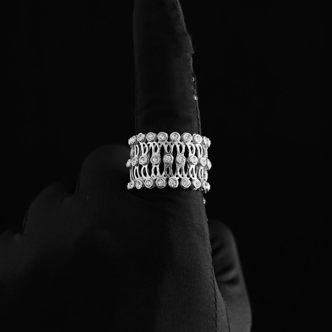 Silver Ring Bracelet – 92.5 Sterling Silver