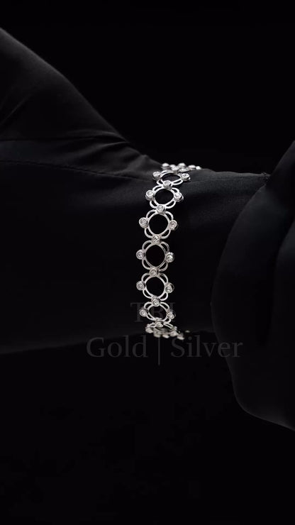 Silver Ring Bracelet – 92.5 Sterling Silver